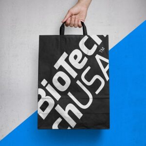 BioTech Papiertaschen / Paper bag 45x48 LARGE - 84 Stück – Bild 1