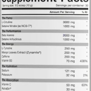 Dedicated Unstoppable Pre-Workout 300g – Bild 2