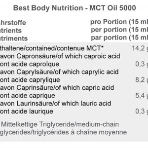 Best Body MCT Öl 5000 (500ml) – Bild 2