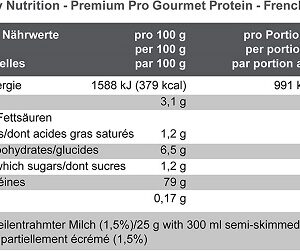 Best Body Gourmet Premium Pro Protein 500g – Bild 2
