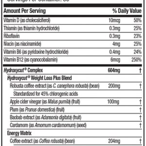 Muscletech Hydroxycut Lose Weight 72 Kapseln – Bild 2