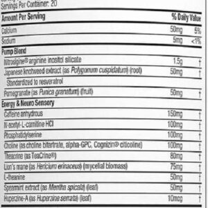 Muscletech SX-7 Black OnyxNeuro NO 60 Kapseln – Bild 3