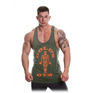 Golds Gym GGVST003 Stringer Joe Premium - army/orange – Bild 1