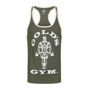 Golds Gym GGVST004 Stringer Joe Contrast - Army/Cream – Bild 1