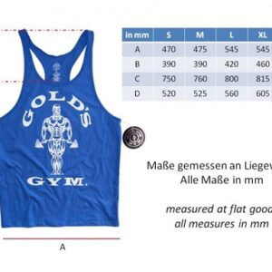 Golds Gym GGVST003 Stringer Joe Premium - Royal – Bild 4