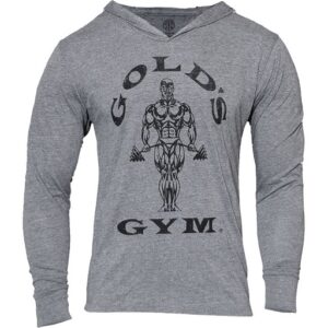 Gold´s Gym Muscle Joe Longsleeve Hoodie - grau – Bild 1