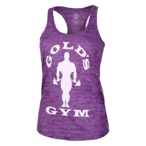 Gold´s Gym CSSILBOT - Ladies Silhouette Burnout Tank - purple – Bild 1