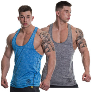 Gold´s Gym GGVST061 Raglan Stringer - Blue Marlin - L – Bild 1