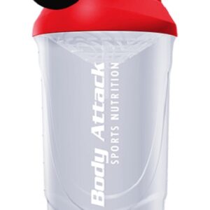 Body Attack Shaker 600ml - Schwarz – Bild 4