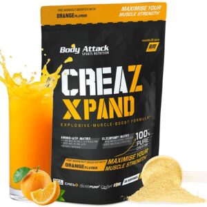 Body Attack Creaz Xpand 300g Orange Flavour – Bild 1