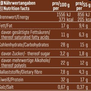 Body Attack YAMBAM CRUNCH Protein Riegel (15x55g) – Bild 3