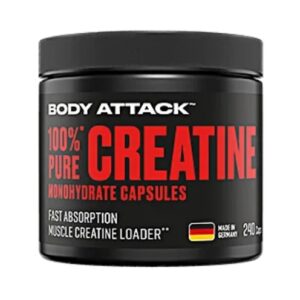 Body Attack 100% pure Creatine 240 Kapseln – Bild 1