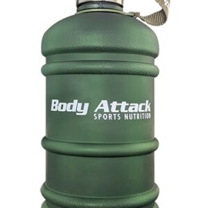 Body Attack Water Bottle XXL - Wasserflasche - Matt Green - 2,2 Liter – Bild 1