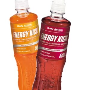 Body Attack Energy Kick Drink Exotic 18x500ml – Bild 1