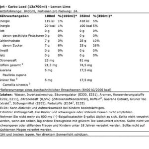 QNT Carbo Load EINZELN 700ml – Bild 2