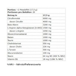 FA Nutrition Muscle Pump Stimulant Free 350g - Citrus-Peach – Bild 2