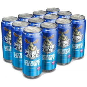 Muscle Moose Juice Energy BCAA Drink Zero Sugar - (12x500ml) - MIXED BOX – Bild 1
